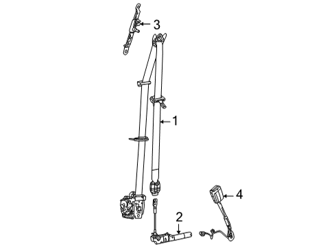 SEAT BELT Diagram for 6TS671D4AC