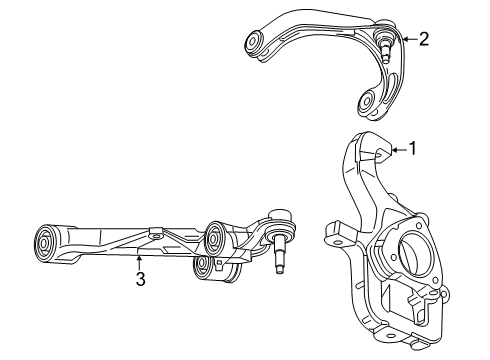 Front Knuckle Diagram for 68534275AA