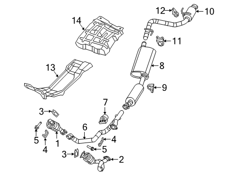 Exhaust Diagram for 68546125AA