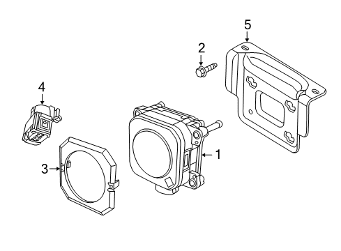 Adaptive Speed Control Module Sensor Diagram for 68456215AE