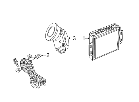 Park Distance Sensor Diagram for 82214414