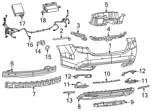 Wiring-Parking Assist Diagram for 68236965AF