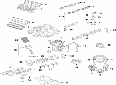 VALVE-OIL CONTROL Diagram for 68357720AC