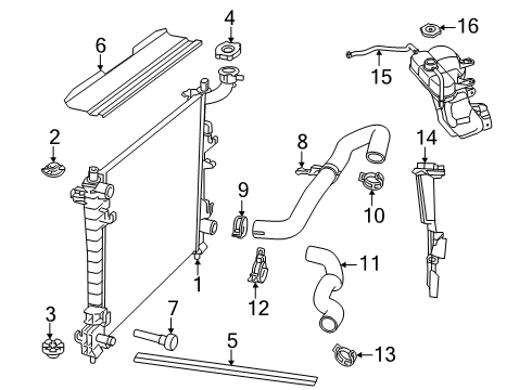 SEAL-RADIATOR CROSSMEMBER Diagram for 68084174AA