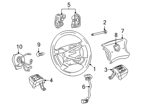 Air Bag Module Cover Diagram for YT70XDVAB