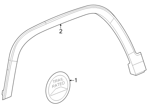 Wheel Flare Molding Diagram for 6PZ80GXHAD