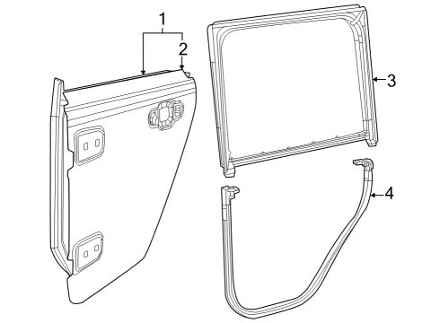 WEATHERSTRIP-Door To Body Diagram for 68271736AA