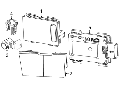 Park Assist Sensor Diagram for 7EP49GXHAB