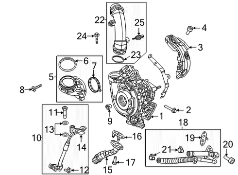 Turbocharger Diagram for 68602174AA