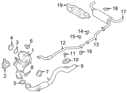 EXHAUST-EXHAUST FRONT Diagram for 68687614AA