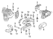 Diagram for Jeep Transmission Mount - 68521401AA