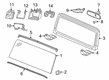 Diagram for 2024 Jeep Gladiator Windshield - 68519035AA