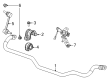 Diagram for Dodge Charger Daytona Sway Bar Link - 68590769AA