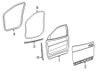 Diagram for Jeep Door Seal - 68620432AA