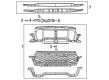 Diagram for 2025 Ram 1500 Grille - 68668836AA