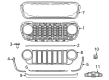 Diagram for 2024 Jeep Gladiator Grille - 7HQ99RXFAA