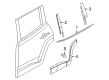 Diagram for Jeep Door Seal - 68637312AA