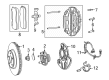 Diagram for Dodge Charger Daytona Brake Pad - 68679023AA