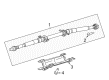 Diagram for 2022 Jeep Cherokee Drive Shaft - 68610951AA