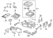 Diagram for Ram 1500 Classic Armrest - 6VR97BD3AB