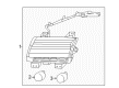 Diagram for 2024 Jeep Gladiator Side Marker Light - 68307245AH