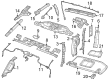 Diagram for Jeep Gladiator Sun Visor - 6CD23TX7AN