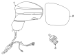 Diagram for 2021 Chrysler Pacifica Car Mirror - 6YW79PDNAC