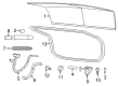 Diagram for 2021 Chrysler 300 Weather Strip - 68040030AG