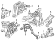 Diagram for Chrysler Pacifica Engine Mount Bracket - 68319584AA