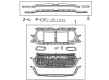 Diagram for 2025 Ram 1500 Grille - 68668815AA