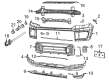 Diagram for 2025 Jeep Grand Cherokee Bumper - 68541626AA