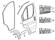 Diagram for Ram ProMaster EV Door Moldings - 1ZT58JXWAC