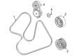 Diagram for Ram 1500 Drive Belt - 4627897AC