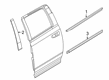 Diagram for 2025 Ram 3500 Door Moldings - 6QS67SZ0AC
