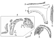 Diagram for 2024 Dodge Durango Fender - 55369735AD