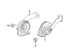 Diagram for Chrysler 300 Horn - 56046501AF