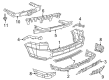 Diagram for 2025 Dodge Durango Bumper - 68636938AA