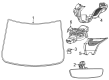 Diagram for Dodge Charger Daytona Windshield - 68575145AD