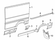 Diagram for 2024 Ram ProMaster 2500 Door Moldings - 7CR88JXWAB