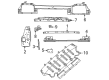 Diagram for Dodge Charger Daytona Radiator Support - 68601401AA