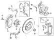 Diagram for Dodge Hornet Brake Caliper - 68507737AA