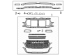 Diagram for 2025 Ram 1500 Grille - 68668824AA