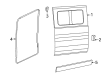Diagram for 2025 Ram ProMaster 2500 Weather Strip - 68248679AA