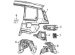 Diagram for 2025 Jeep Grand Cherokee L Wheelhouse - 68376707AG
