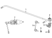 Diagram for Dodge Charger Daytona Sway Bar Link - 68608624AA