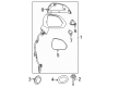 Diagram for Dodge Charger Daytona Mirror Cover - 68677614AA