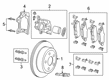Diagram for 2025 Jeep Gladiator Brake Caliper Bracket - 68376747AC