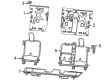 Diagram for Dodge Charger Daytona Door Latch Assembly - 68692486AA