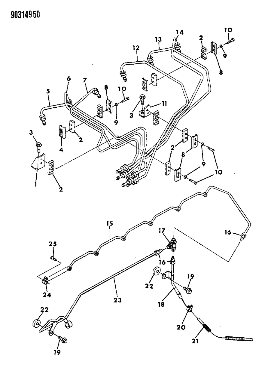 Mopar 4638769 Tube-Fuel Supply #3 (Diesel)