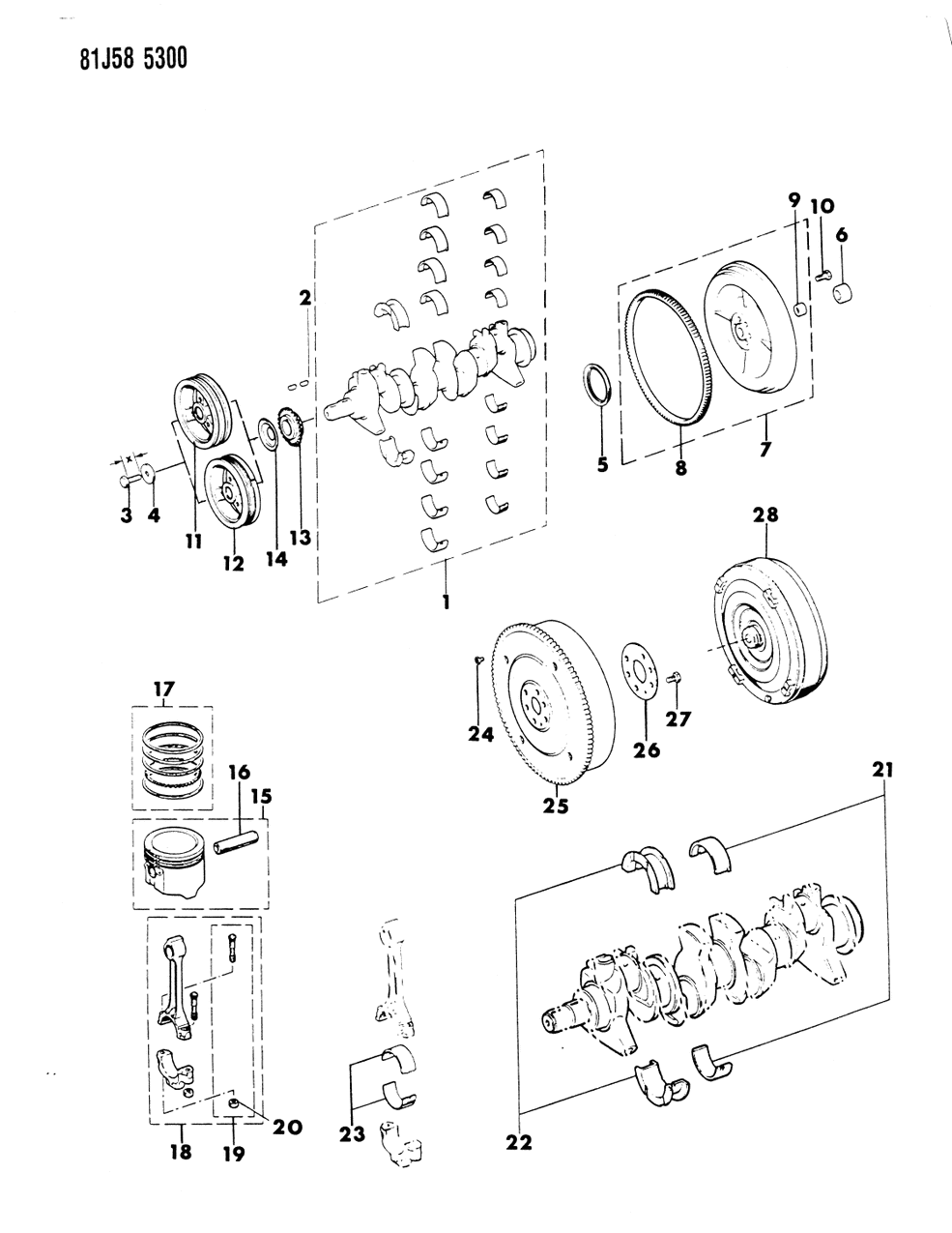 Mopar 53000832 CRANKSHAFT Pilot-TRQ CNVRT